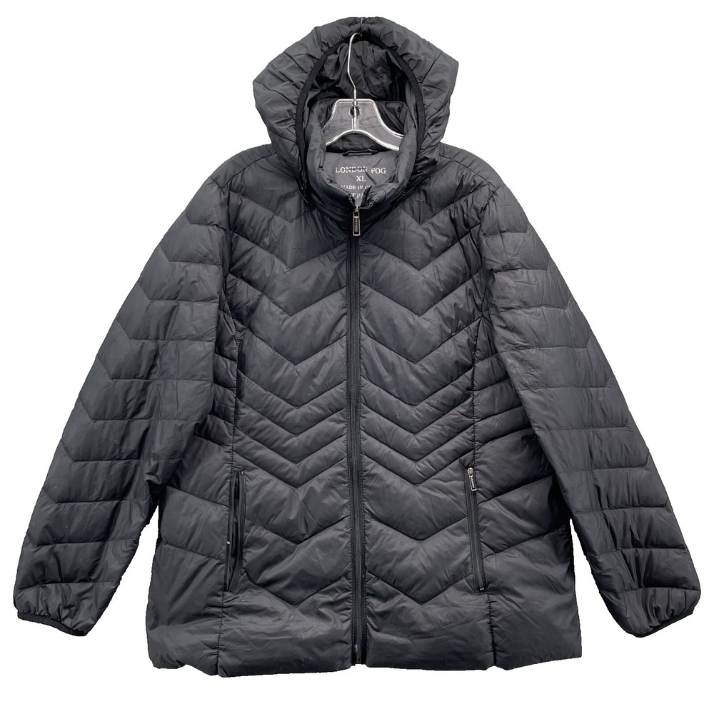 London Fog Goose Down Puffer Jacket Mens XL Performance Outdoor Snow Travel Gorp